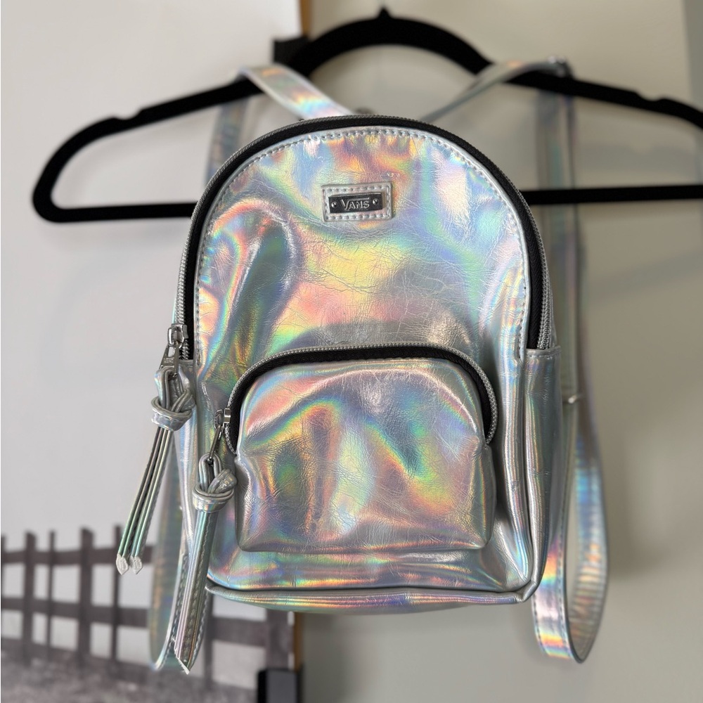 Mini Vans Iridescent/Holographic Backpack Purse | Festival/Y2K Bag
